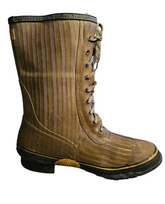 Weather Spirits Steel Shank Insulated Rubber Boots Men 12 Lace Up Gorpcore  - Image 1 of 4