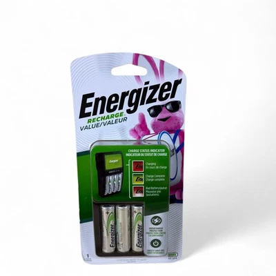 Energizer Recharge Value Charger Kit for NiMH Rechargeable AA and AAA Batteries - Image 1 of 4