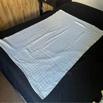 Vintage 100% Cotton Made in USA Baby Swaddle Blanket - Image 1 of 4