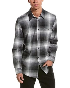 Point Zero Light Brush Flannel Shirt Men's Grey S - Picture 1 of 3