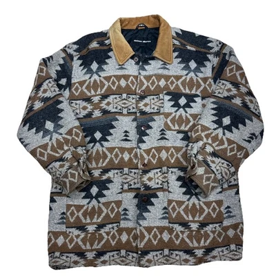 Chaqueta Neiman Marcus Southern Western Geométrica Diseño Azteca Patrón Lana Mediana Foto 1 de 4