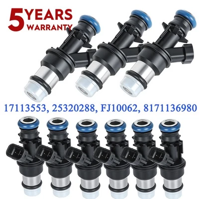 Injetores de combustível Delphi 8 peças para 2001-2006 GMC Sierra 1500 4.8L 5.3 6.0L 25317628 - Imagem 1 de 4