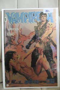 9.6 NM+ VAMPIRELLA BLOOD LUST # 1 METAL FOIL GERMAN EURO VARIANT SPLITTER  - Bild 1 von 1
