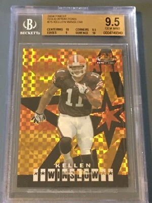 2004 Finest KELLEN WINSLOW BGS 9.5 Gem Mint GOLD XFRACTOR (17/150) Rookie Card - Image 1 of 4