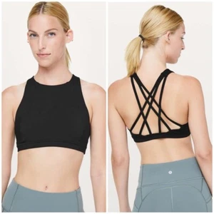 Lululemon Free To Be Serene Bra *High Neck Black (Size 6) - Picture 1 of 9