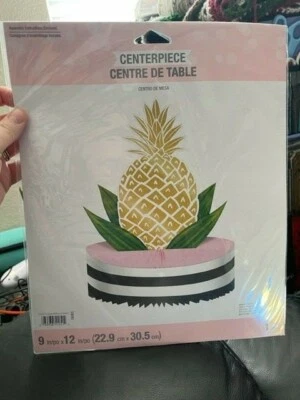 Gold Pineapple Wedding Honeycomb w/Foil Centerpiece Bridal Shower New!!! - Image 1 of 2