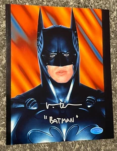PUERTAS DE PISTOLA SUPERIOR FIRMADAS POR VAL KILMER 8x10 BATMAN FOREVER RARAS INSCRITAS A PRUEBA AUTOMÁTICA - Imagen 1 de 4