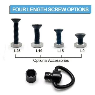Quick Detach 1Inch Swivels Mount QD Loop Adapter Kit with 4Screws+1nut+ 1Wrench - Image 1 of 4