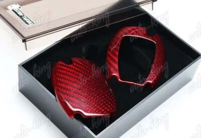 Real Red Carbon Fiber Remote Key Shell Cover For Mercedes-Benz C180/200/250/300 - Image 1 of 4