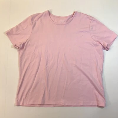 LL Bean Mujer Camisa Manga Corta Capa Base Camisa Rosa Supima Algodón Senderismo XL Foto 1 de 4