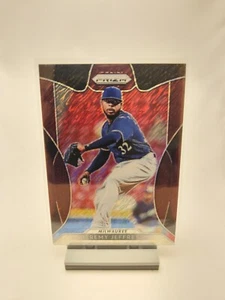 2019 Prizm Baseball Jeremy Jeffress Red Shimmer /25 Milwaukee Brewers  - Picture 1 of 2