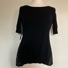 BNWT French Connection Hennessey Lace Knit Short Sleeved Top Size S