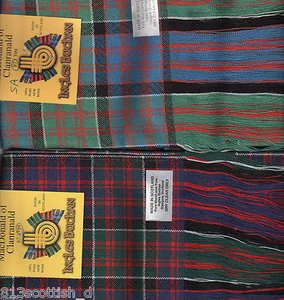 Faja escocesa a cuadros de lana escocesa MacDonald Clanranald Clan - Imagen 1 de 4