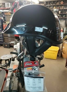 AFX HALF HELMET GLOSS BLACK MEDIUM - Picture 1 of 4