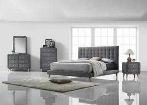 43 Light Gray Solid Wood Standard Dresser/Chest - Picture 1 of 1