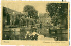Netherlands 1940 Postcard Haarlem water at new canal   with red Wehrmacht censor