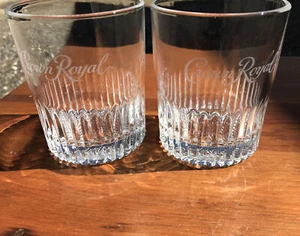 2 Nuevos Ltd. Vasos de whisky Crown Royal edición en relieve desde 1939 antiguos - Imagen 1 de 12