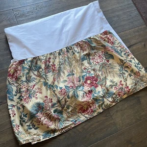Vtg Ralph Lauren Home Bed Skirt-Tangiers QUEEN Cotton Sateen-17" Dust Ruffle - Picture 1 of 8