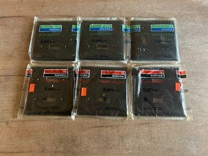 Sierra Doppel Kipp Lichtschalter Abdeckung Wandplatte braun gerippt Posten 6 Vintage Neu aus altem Lagerbestand - Bild 1 von 24