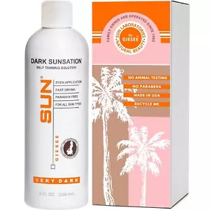 Sun Laboratories Self-Tanner, 8 Oz | Dark Sunsation Sunless Spray Tan Solution - Picture 1 of 1