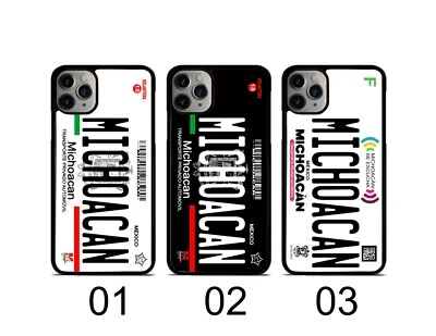 CAPA PARA TELEFONE PLACA MÉXICO / ESTADO DE MICHOACÁN / FUNDA CELULAR MICHOACAN - Imagem 1 de 4