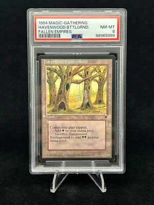 HAVENWOOD BATTLEGROUND Fallen Empires 1994 Magic The Gathering MTG PSA 8 NM-MT - Image 1 of 4