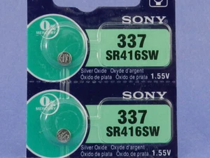 Sony 337 SR416/SW Watch Battery 2Pc - Picture 1 of 2