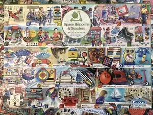 GIBSONS 1000 piece Jigsaw Puzzle π§© Space Hoppers & Scooters Excellent - Picture 1 of 5