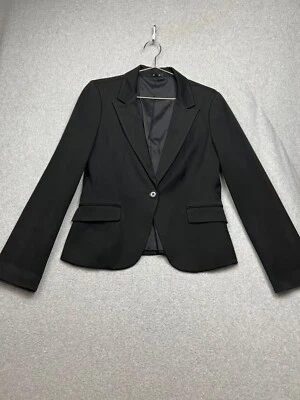 Chaqueta Blazer Express Negra Mujer Talla 10 Oficina Trabajo Clásico Carrera Académica Foto 1 de 4
