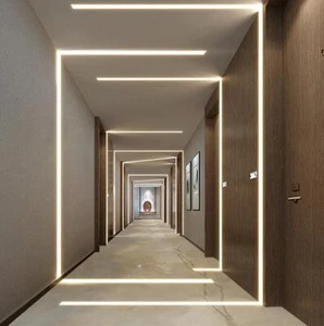 LED Aluminium Profil Trockenbau Unterputz Leiste Rigips Led Streifen 1m lang - Picture 1 of 16