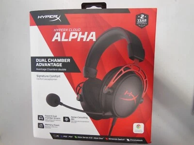 Hyperx  Cloud Alpha Gaming Headset Schwarz/Rot CA001 neu!!! - Bild 1 von 2
