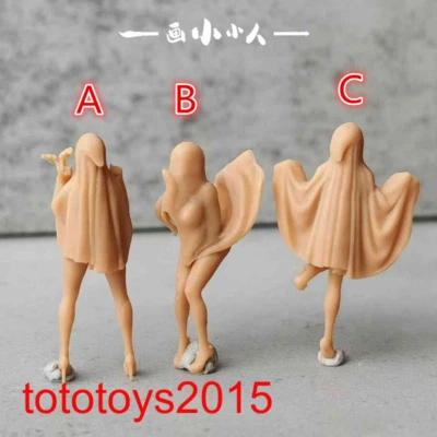 1/64 1/87 1/43 Halloween Ghost girl Scene Minatures Figures Doll For Cars Model - Image 1 of 4