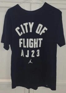 Mens Jordan Short Sleeve T-shirt, City Of Flights, Navy Blue, Size XL - Picture 1 of 5