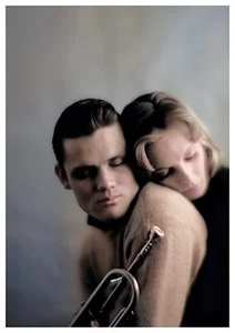 Reproduktion Vintage ""Chet Baker"" Jazz Poster, Wandkunst, Größe A2 - Bild 1 von 1