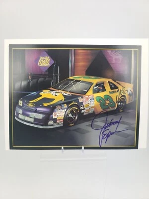 Foto de tarjeta de héroe firmada por Jimmy Spencer NASCAR Racing *Autograph Den* Auto Foto 1 de 2
