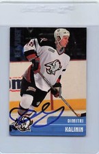 1999/00 Be A Player #321 Dimitri Kalinin Sabres Signed Auto *G7069