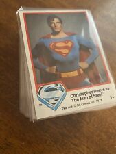 1978 Topps Superman The Movie: Series 1 Complete 77 Card Set