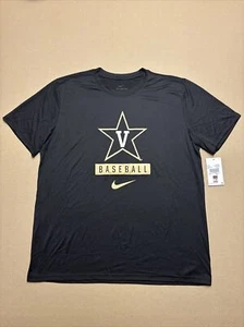New Vanderbilt Commodores Men’s XXL Black Nike Short Sleeve Shirt XX-large 2XL - Picture 1 of 6