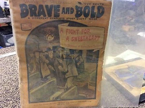 Antique 1905 Dime Novel - Brave And Bold #116 - A Fight For Sweetheart - Picture 1 of 8