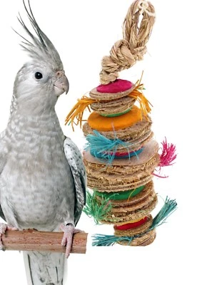 PLANET PLEASURES 41341 Small Venus Bonka Bird Toys Cage Toy Cages Foraging Chew Shredder Parrot