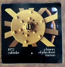 Vintage 1972 A History of John Deere Tractors Calendar - Bretzke's Advertisement