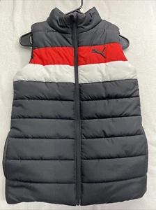 PUMA Youth Vest Black/red size M (10-12) - Picture 1 of 10
