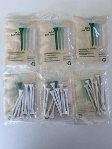 Eco Golf Tees 3” 60ct (6 Bags Of 10). Brand New In Bag. Never Used. - Picture 1 of 4