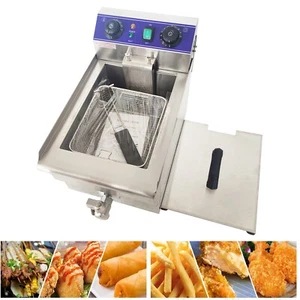 Electric Deep Fryer Commercial French Fries Chicken Frying Machine W/ Basket 10L - Picture 1 of 12