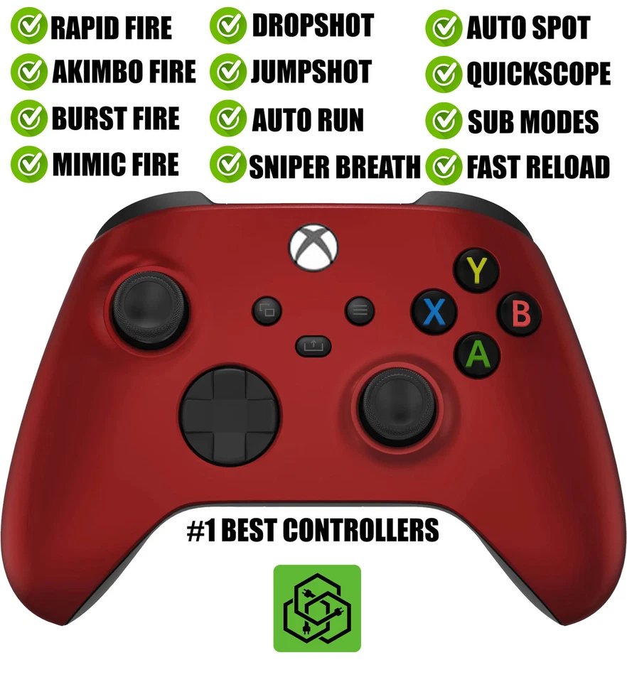 Vampire Red Silent Modz Rapid Fire Modded Controller for Xbox Series X S - Image 1 of 1