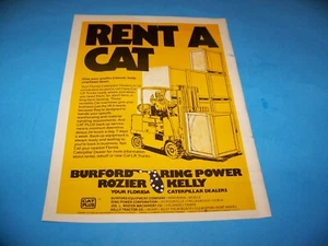 Florida Caterpillar Händler Original Printanzeige aus Magazin 1979 - Bild 1 von 2