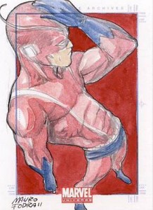 2011 Marvel Universe Sketch Card Fodra Giant Man