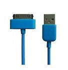 Cable Usb Iphone 3G 3Gs 4 4S Ipod Touch Ipad 1 2 30Pin - Bleu