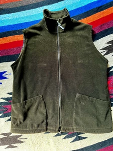 Barbour mens XL Brown Plaid Medium weight lined Vest Vintage 90's - Picture 1 of 11