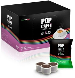 100 Capsule Pop Caffè Miscela 2 E Tuo Cremoso FIOR FIORE COOP MITACA MARTELLO - Foto 1 di 1